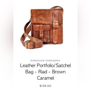 Bohemia leather satchel